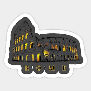 Colosseum at night. Sticker
